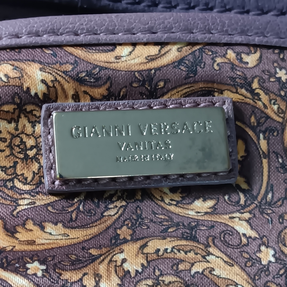 SOLD ✅️GIANNI VERSACE Vanitas Limited Edition Quilted Barocco Bag - PURPLE 💜 - Picture 16 of 17